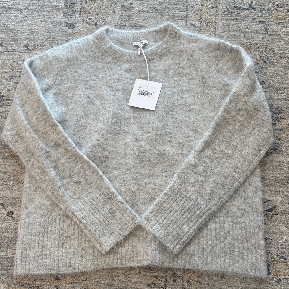 NWT Pistola Light Gray Women's Crew Neck Sweater XS